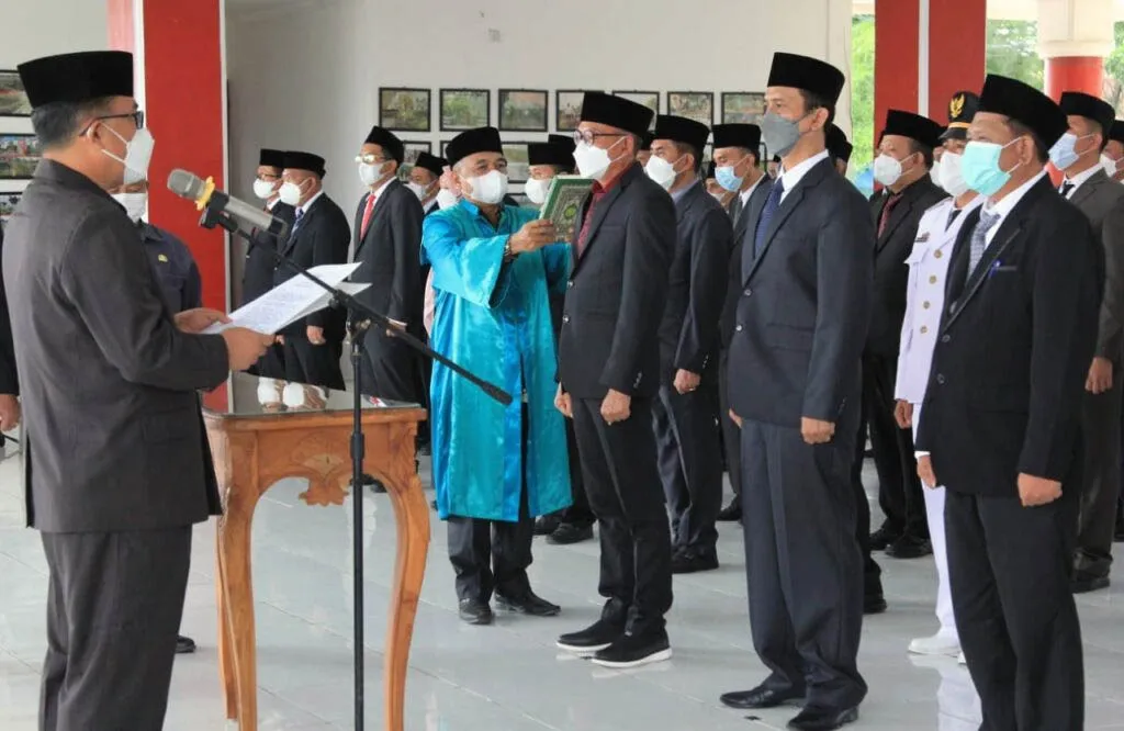 8 Peserta Seleksi Terbuka JPTP Di Lingkup Pemkab Lampung Selatan Dilantik, 6 Orang Promosi ke Eselon II