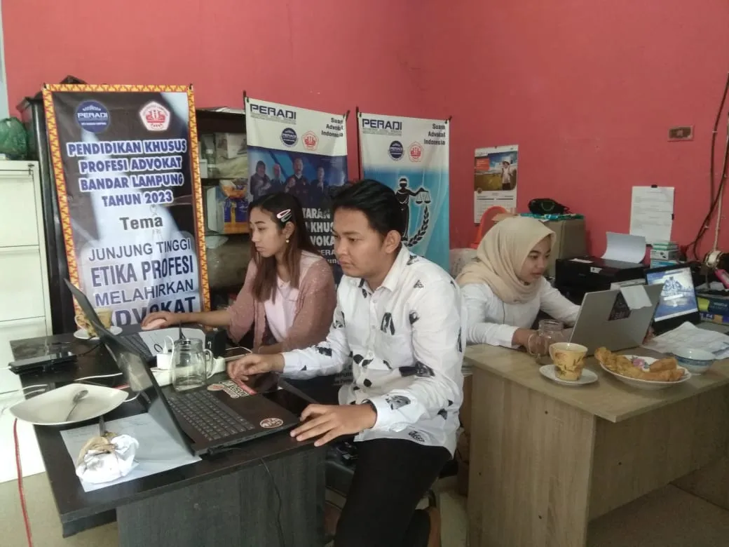 Bertempat Dikantor Hukum Arizona, Peradi SAI Lampung Gelar PKPA