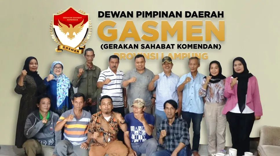 DPD GASMEN Provinsi Lampung Segera Dikukuhkan, Fokus Membantu Program Kerja Pemerintah Pusat dan Daerah