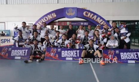 Tim Basket Kemenimipas Juara di PORNAS XVII KORPRI Palembang